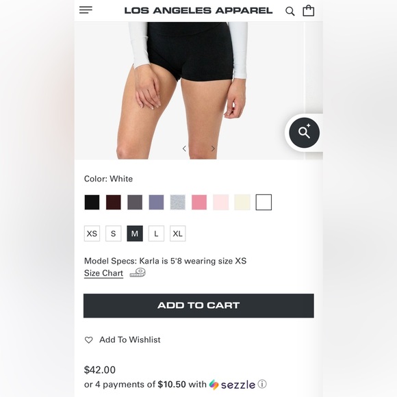 American Apparel White Wrap Top - Picture 9 of 9